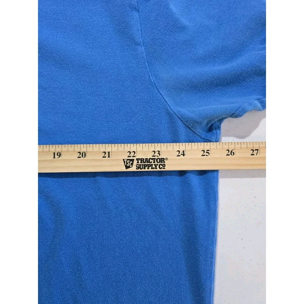 Ralph Lauren Polo Golf Mens Shirt Blue XXL Casual Yellow Pony Classic